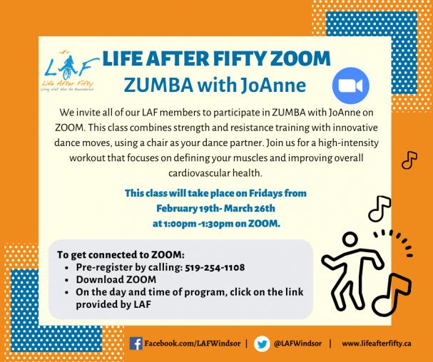 TOMORROW: ZOOM ZUMBA!